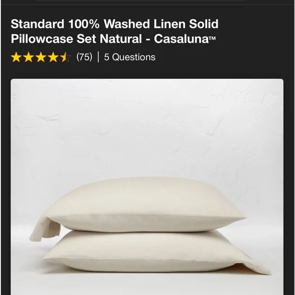 Casaluna linen pillowcase set - Picture 3 of 3